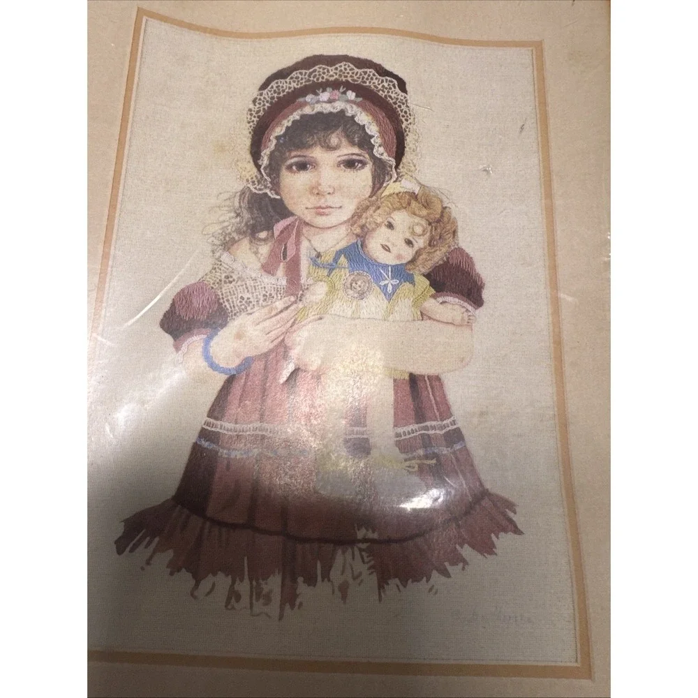 Needle Treasures Jan Hagara Lydia‎ Shirley Temple Doll Crewel Kit 00557 Vintage